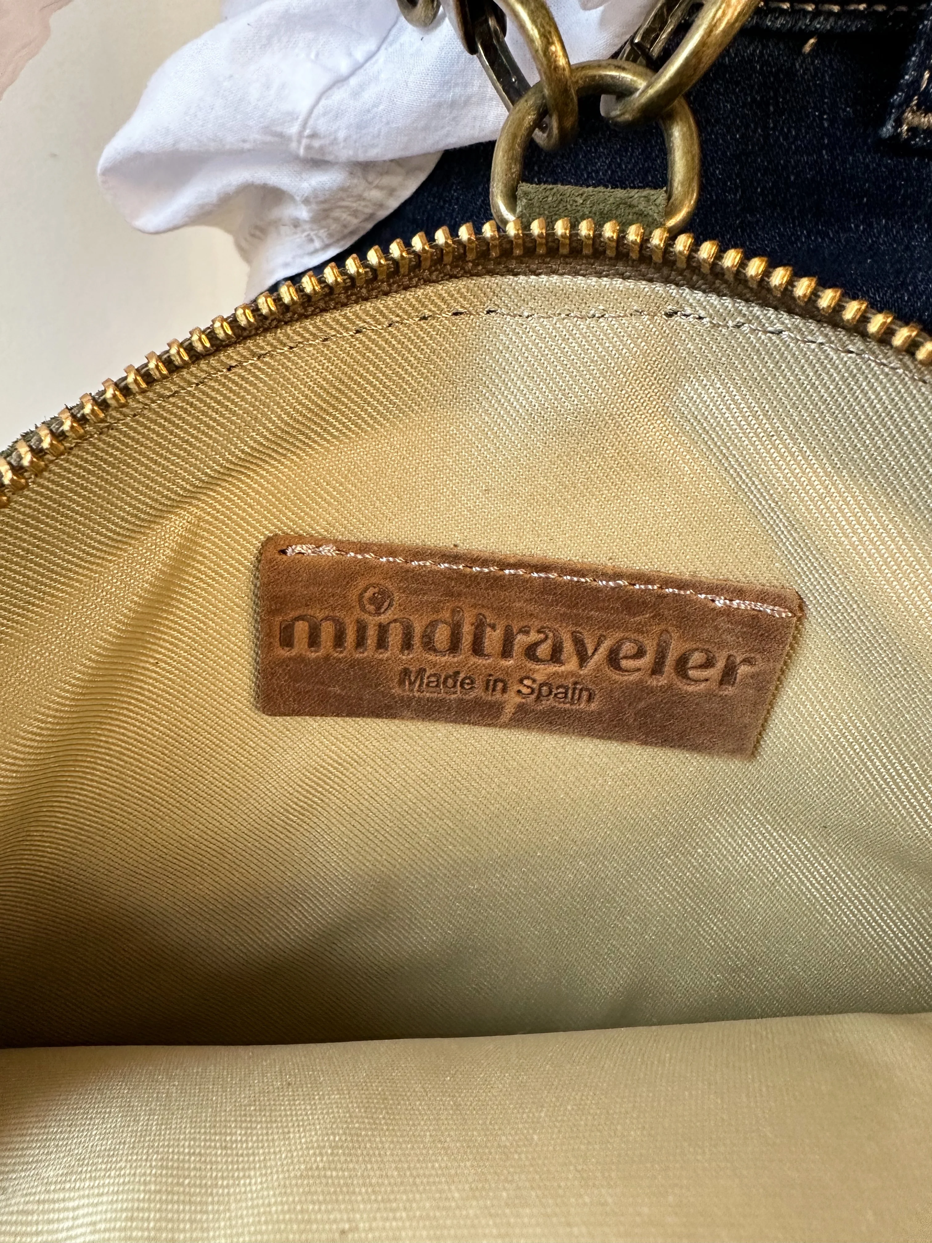 Bandolera Macarena Ante Kaki - Image 4