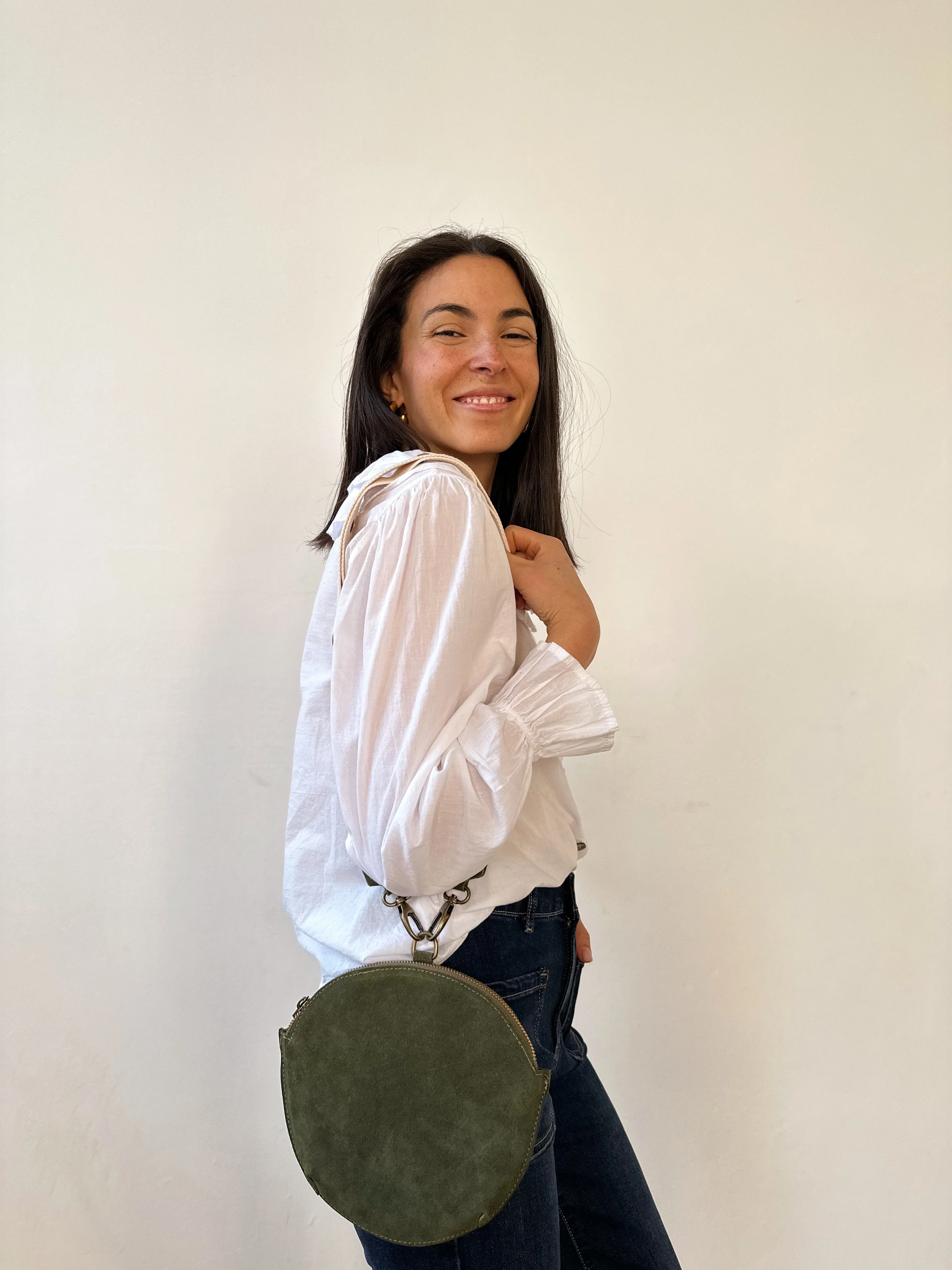 Bandolera Macarena Ante Kaki - Image 5