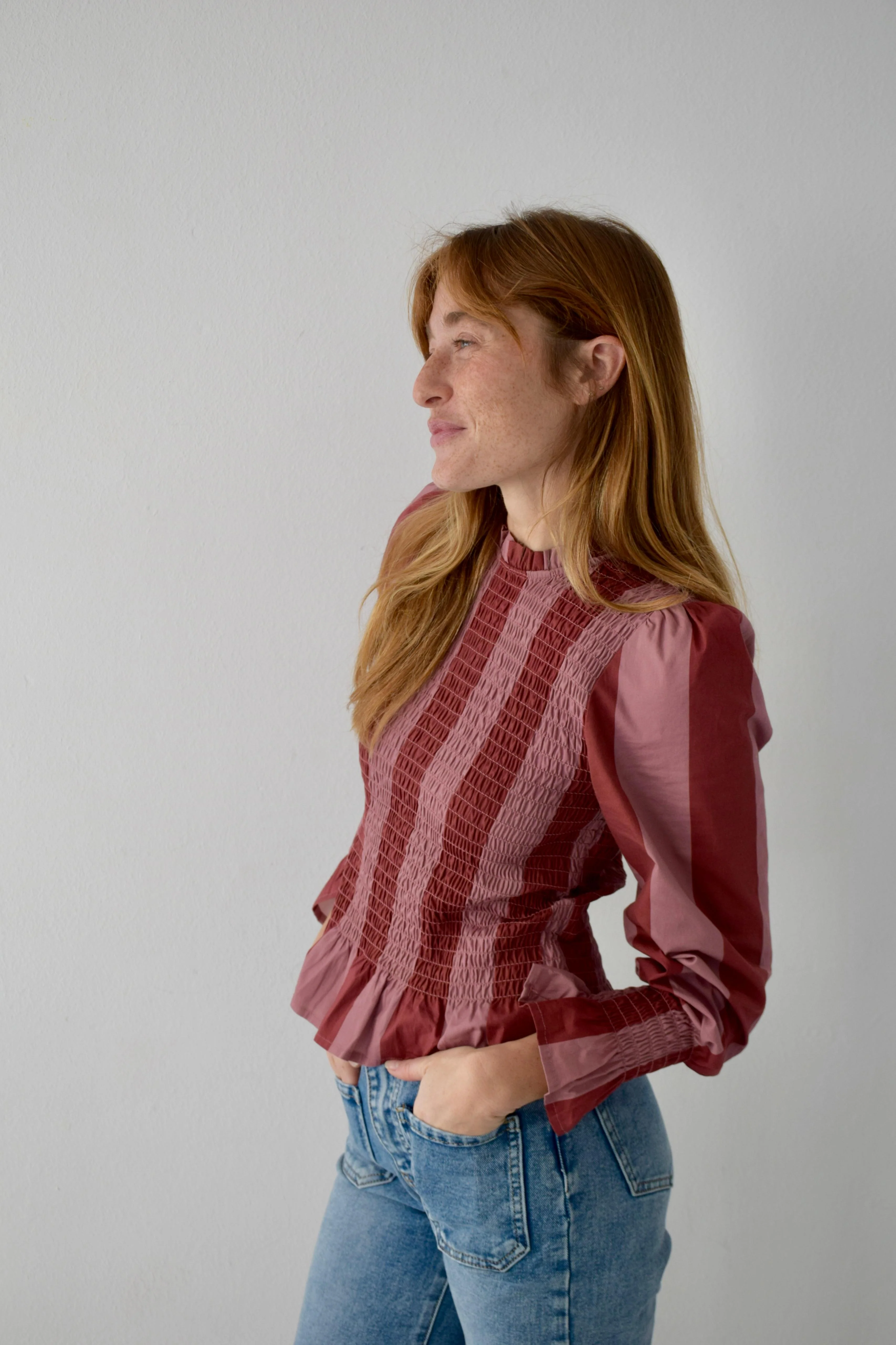 Blusa Chía Rayas Burgundy - Image 4