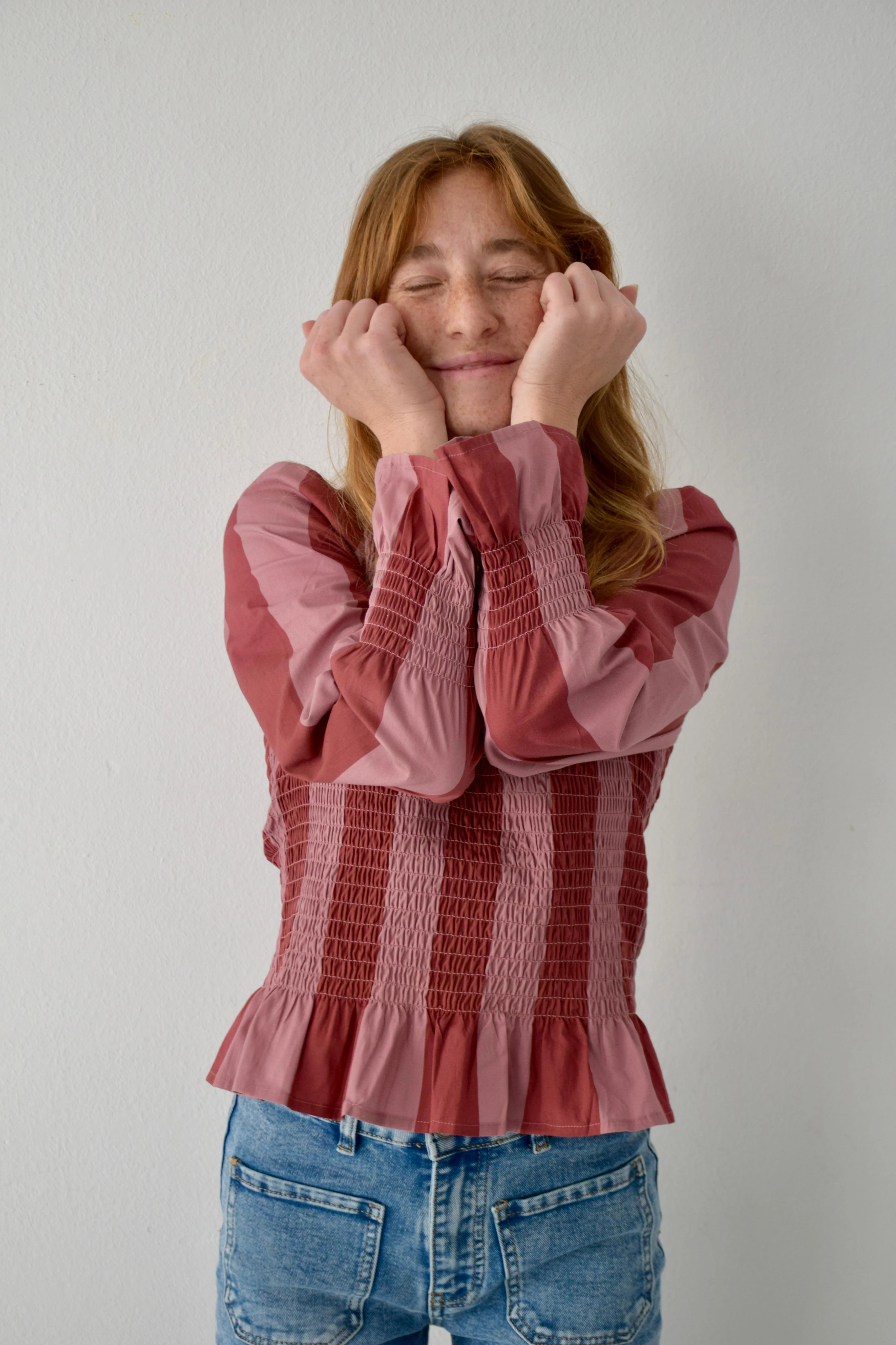 Blusa Chía Rayas Burgundy - Image 8