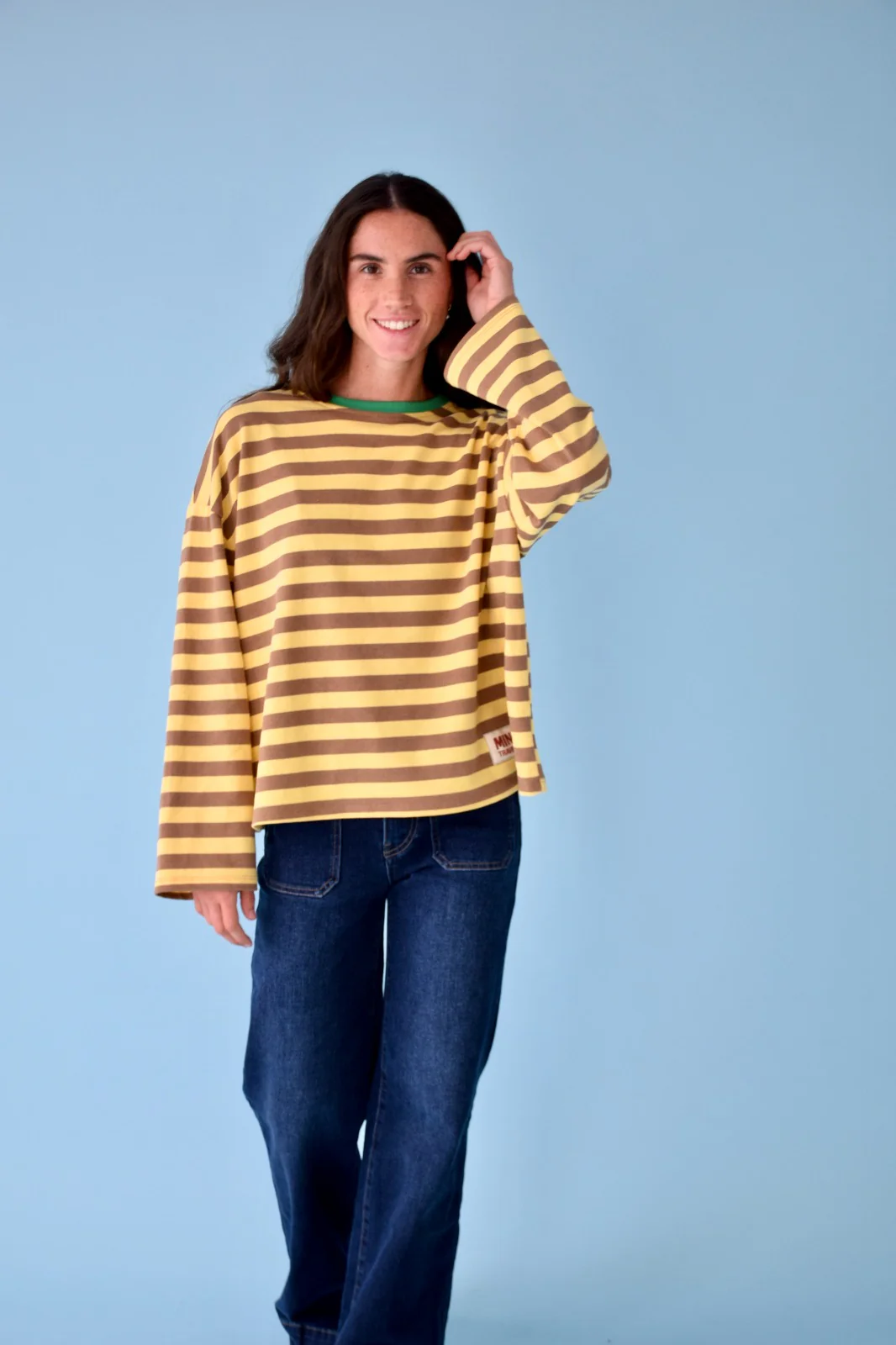 Camiseta Núria Amarillo y Marrón - Image 7