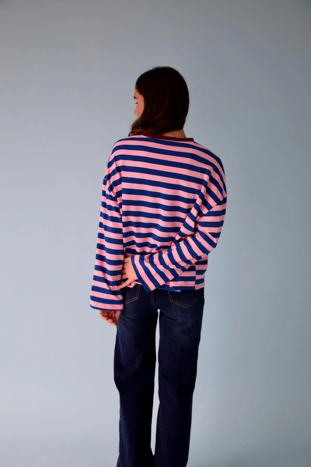 Camiseta Núria Azul y Rosa - Image 3