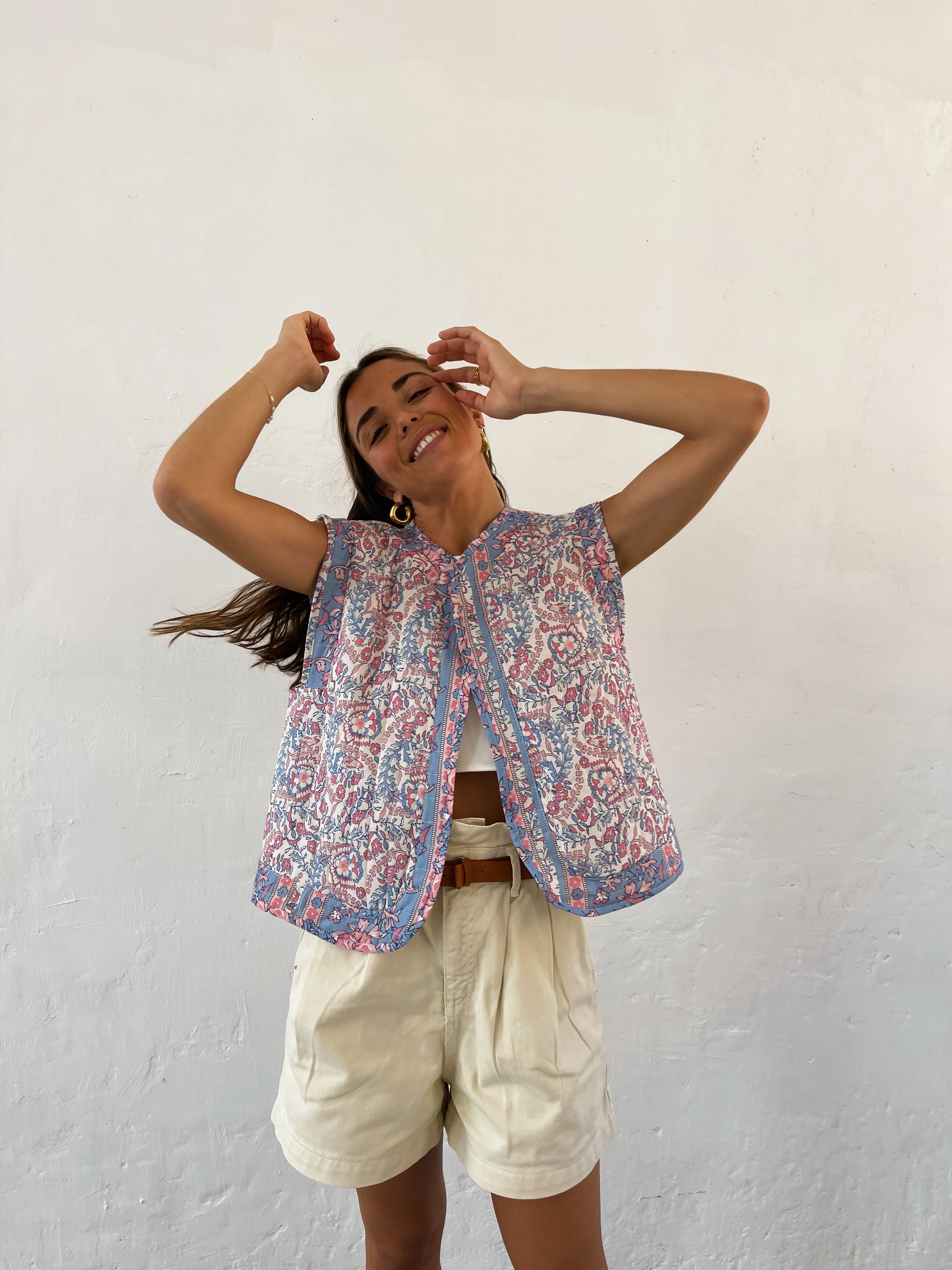 Chaleco Flores Azul - Image 5