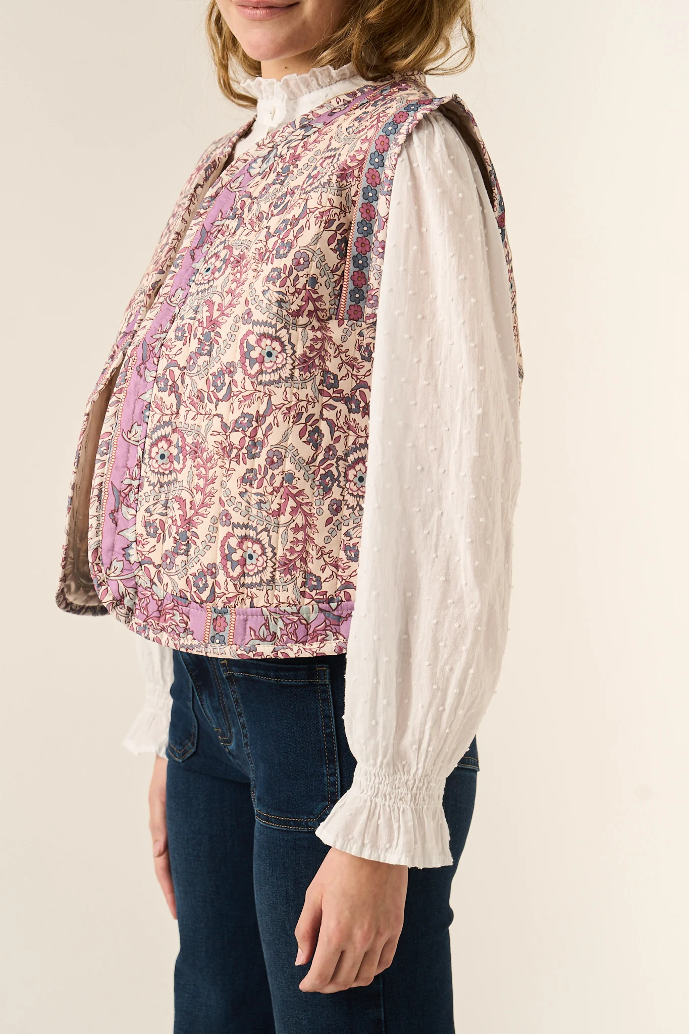 Chaleco Flores Rosa - Image 4