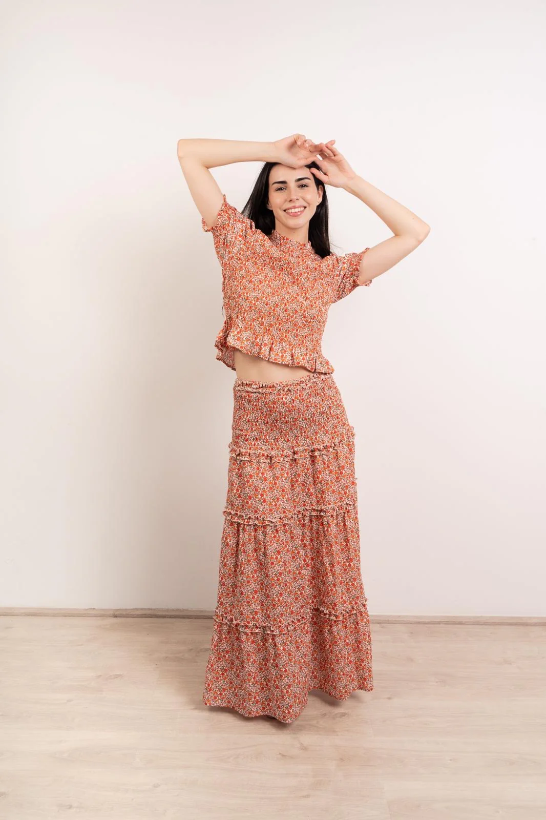 Falda Bruna Flores - Image 3