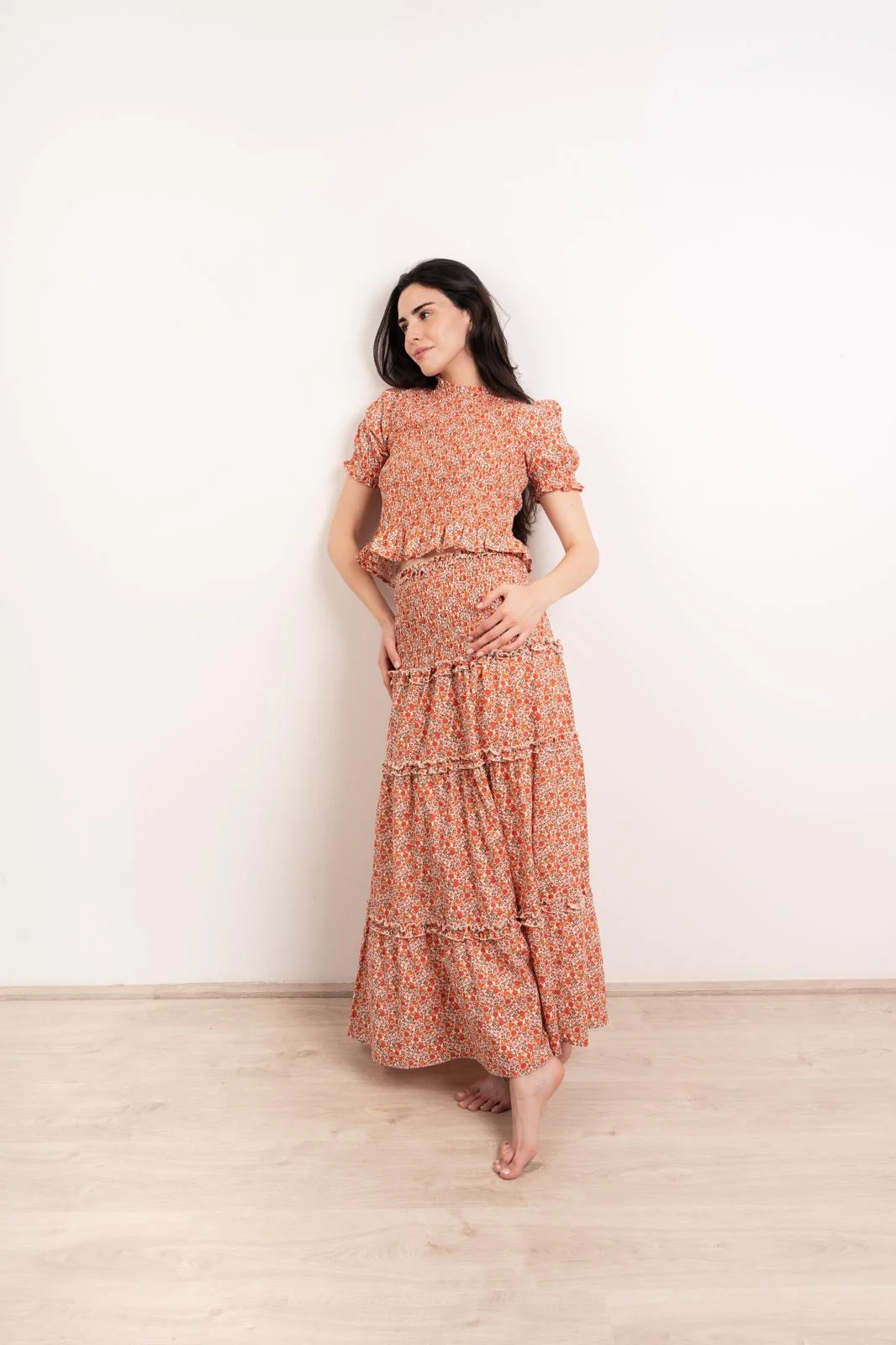 Falda Bruna Flores - Image 5