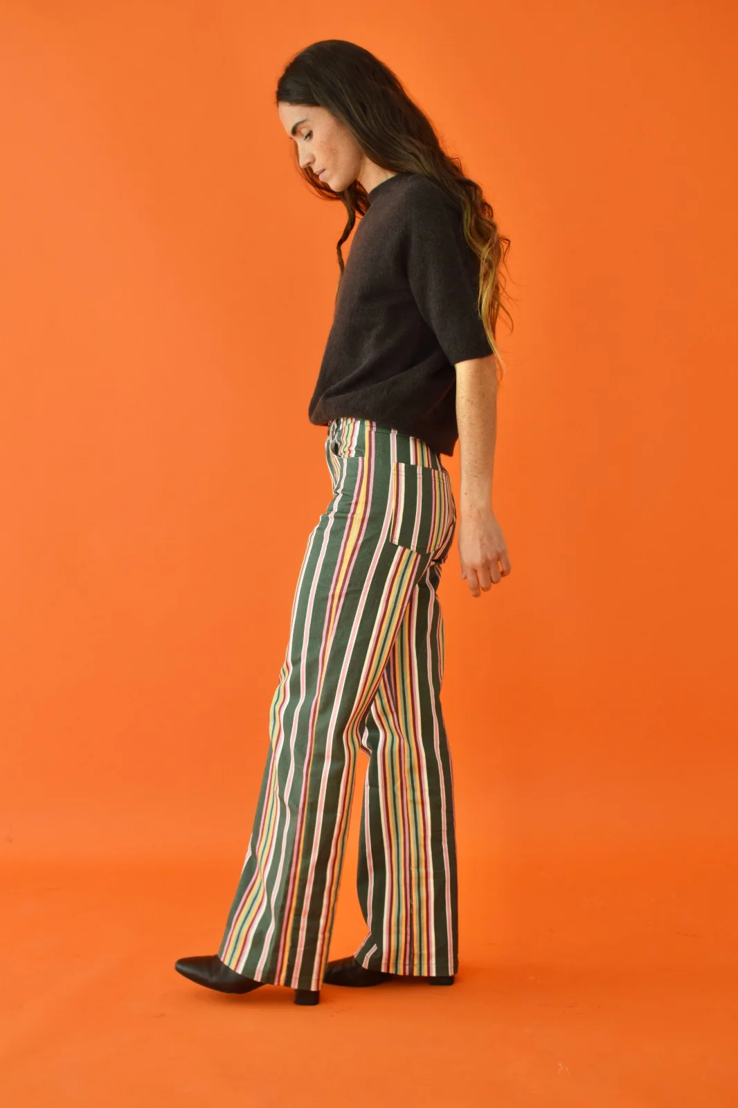 Jeans Inés Rayas Kaki - Image 3