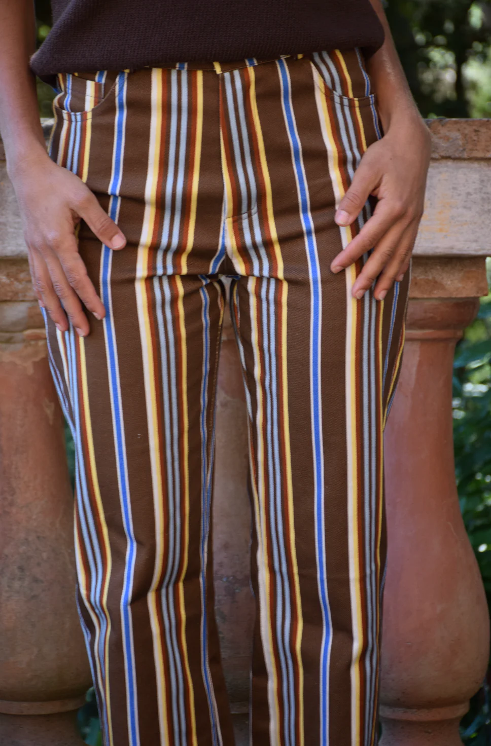 Jeans Inés Rayas Marrón Chocolate - Image 6