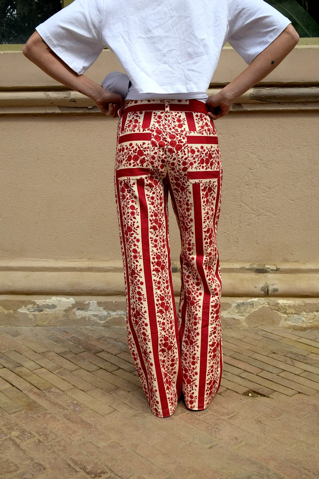 Jeans Valeria Flores Rojo - Image 7