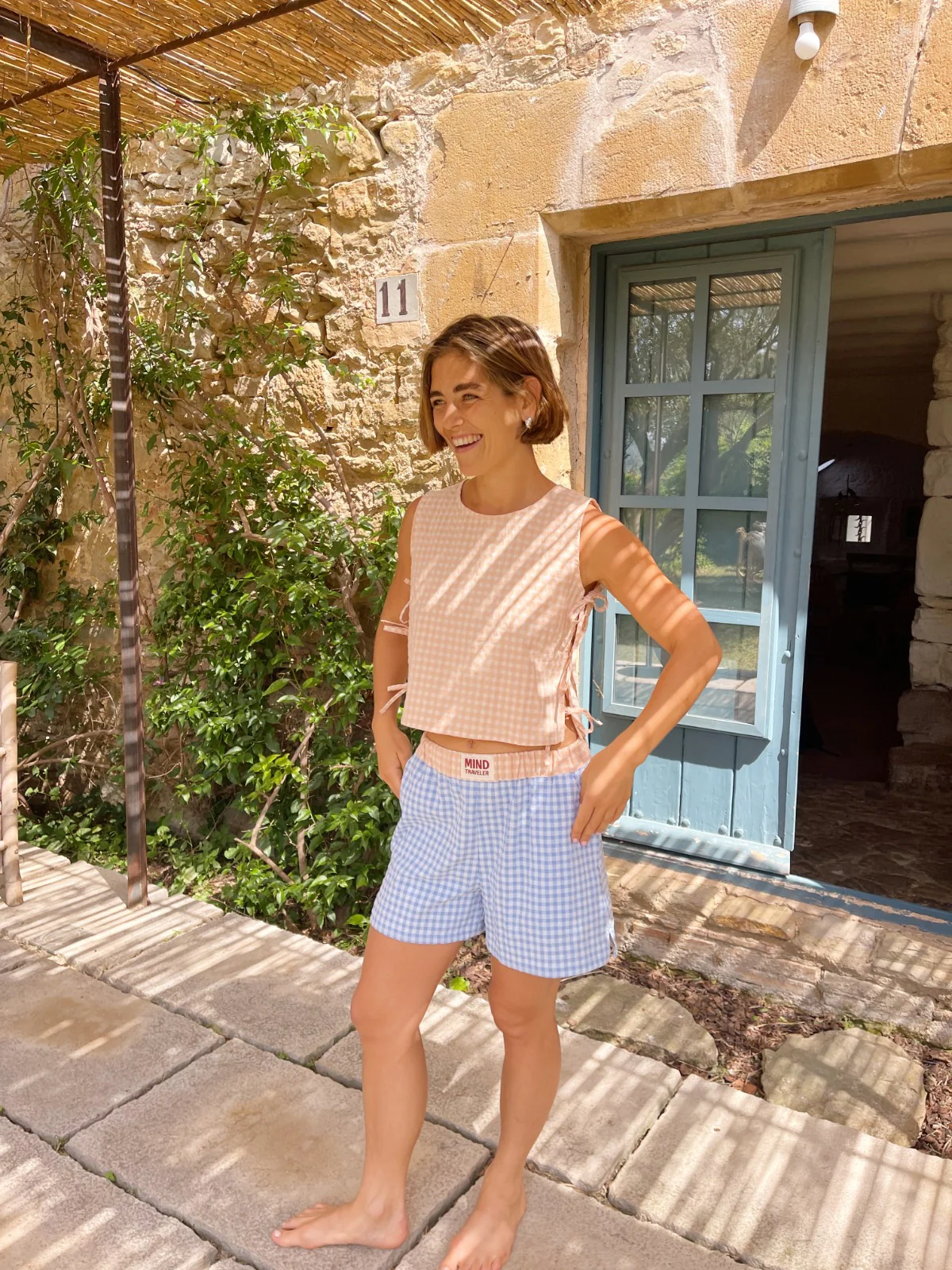 Short Mina Azul y Naranja - Image 5