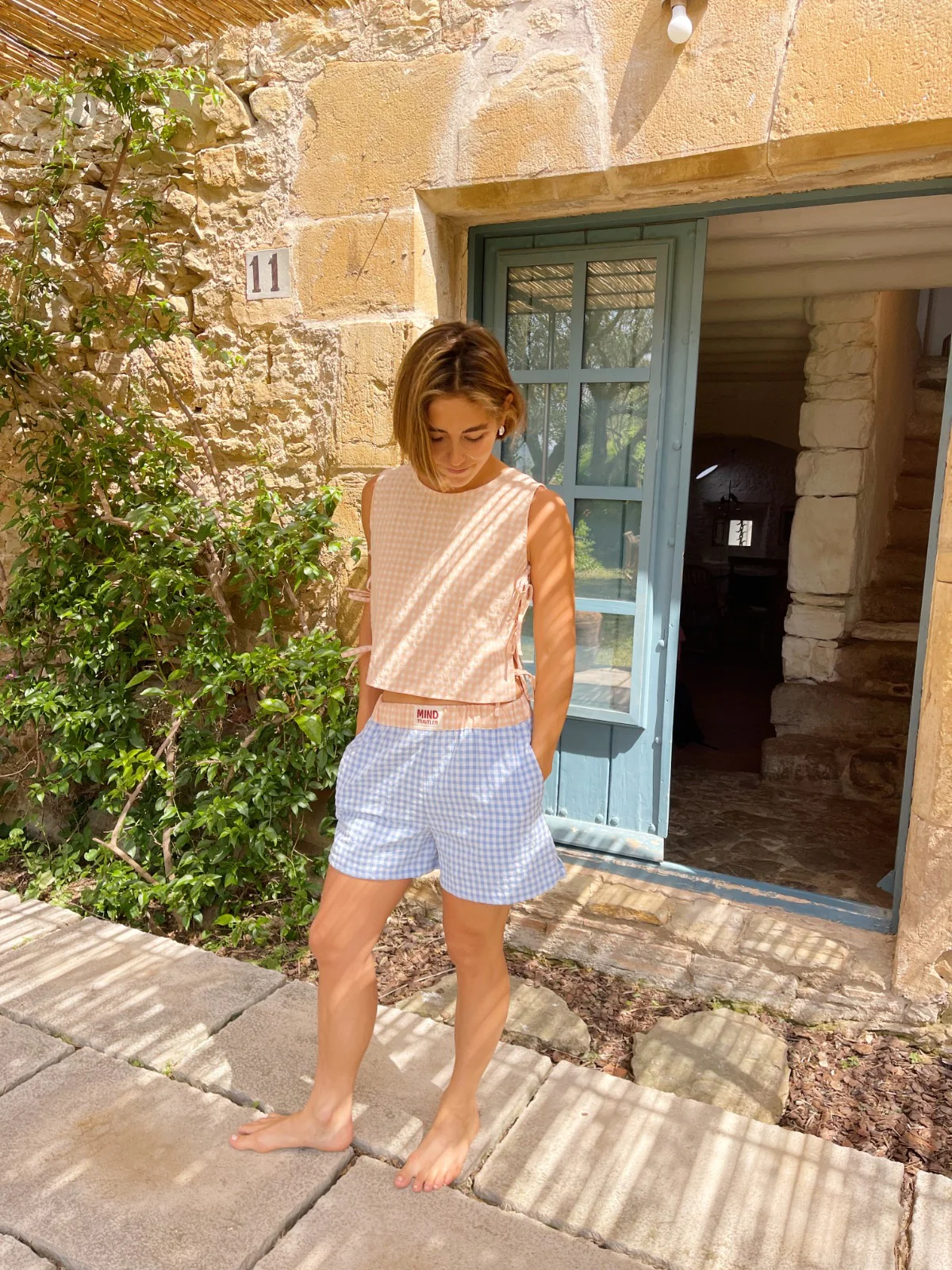 Short Mina Azul y Naranja - Image 7