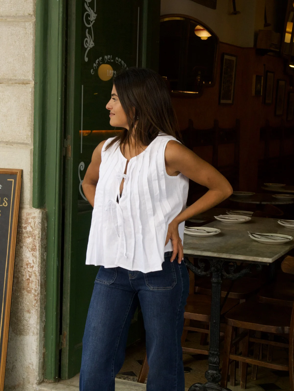 Top Gigi Blanco Lino - Image 5