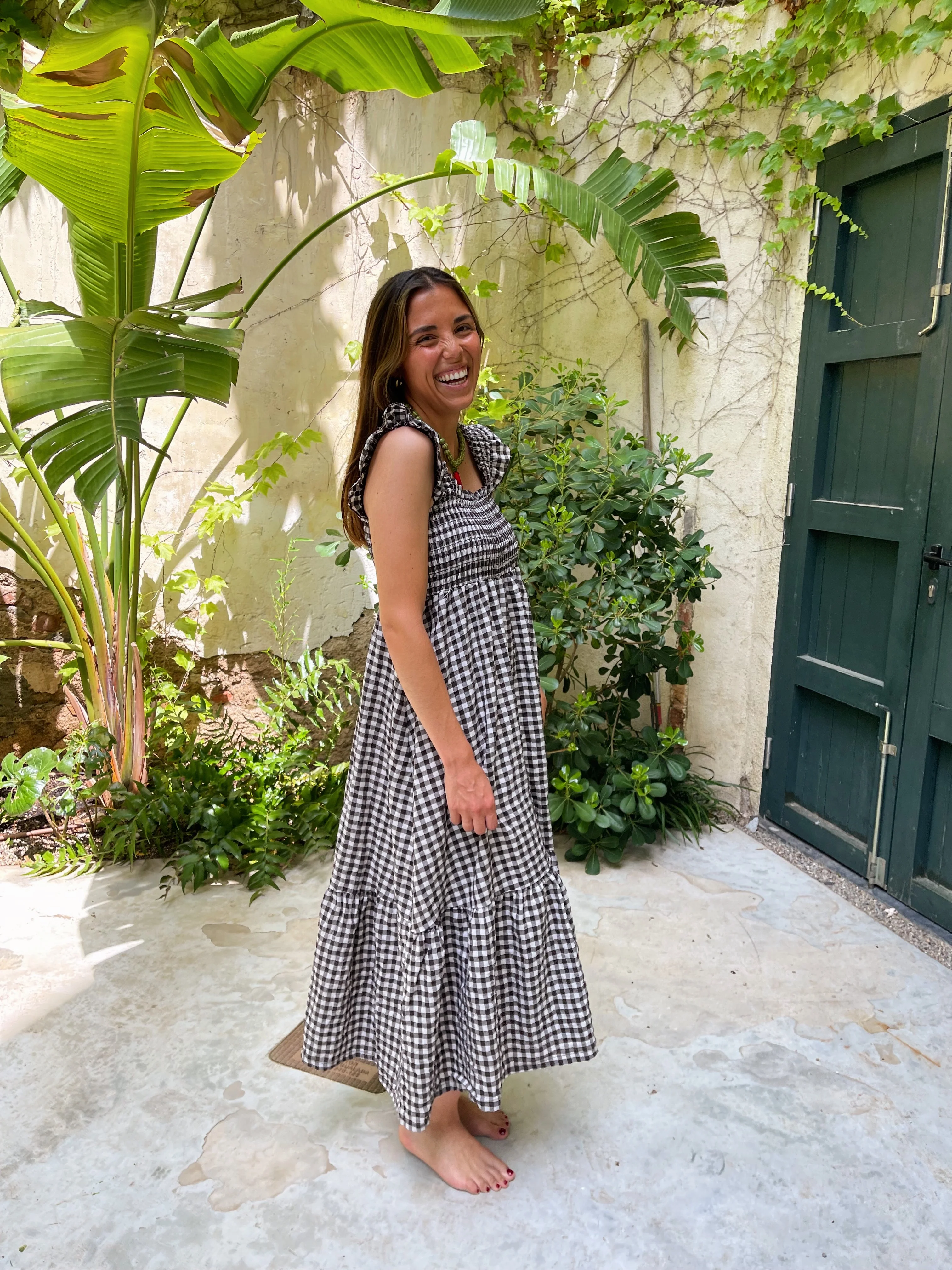 Vestido Amaia Vichy Marrón - Image 5