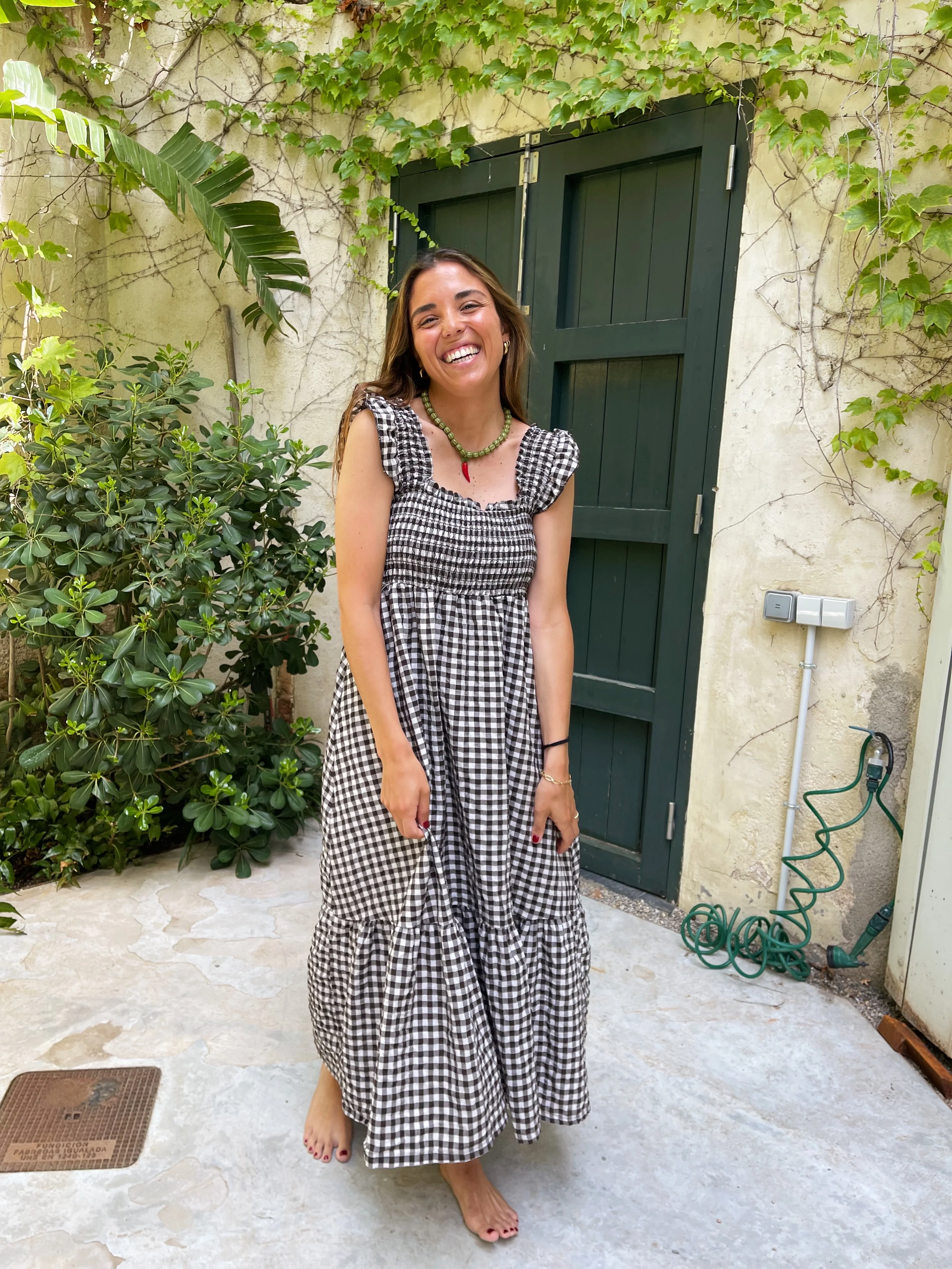 Vestido Amaia Vichy Marrón - Image 8