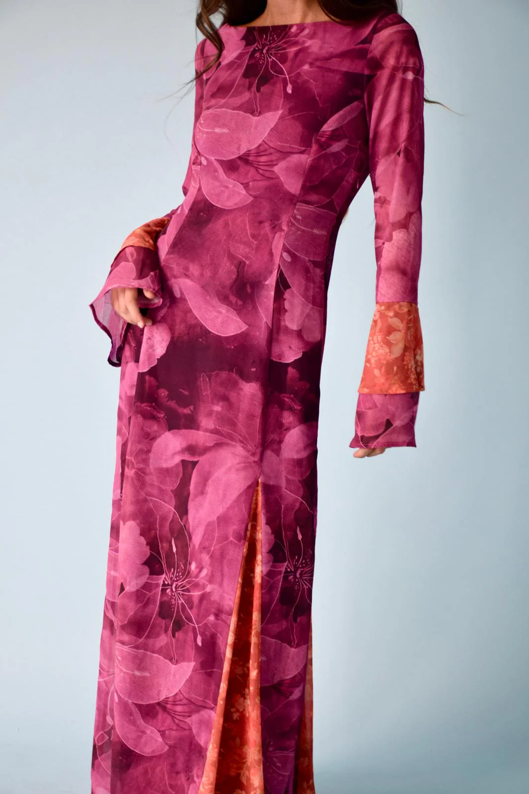 Vestido Camila Burgundy - Image 4