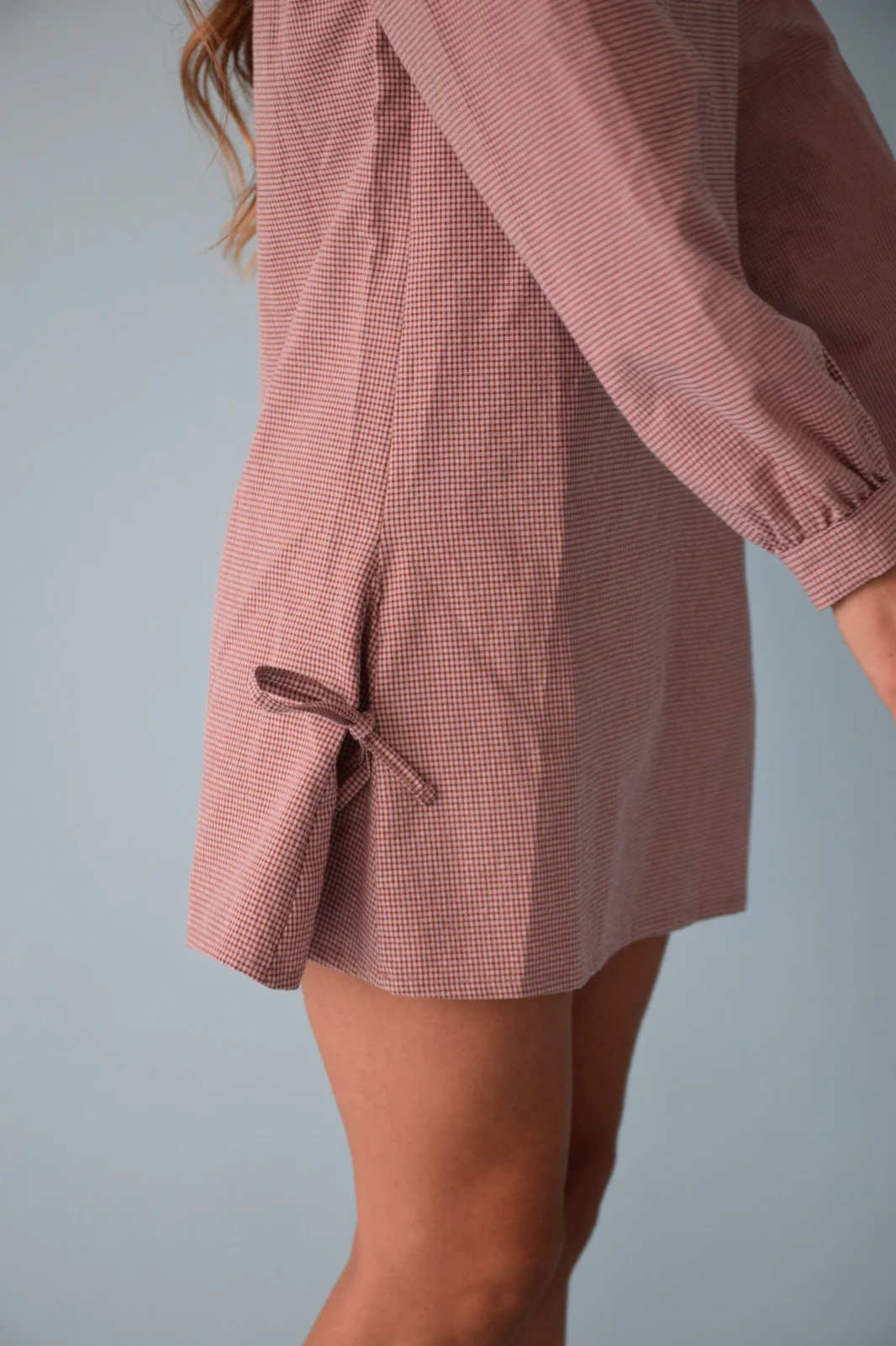 Vestido Elisa Vichy Burgundy - Image 4