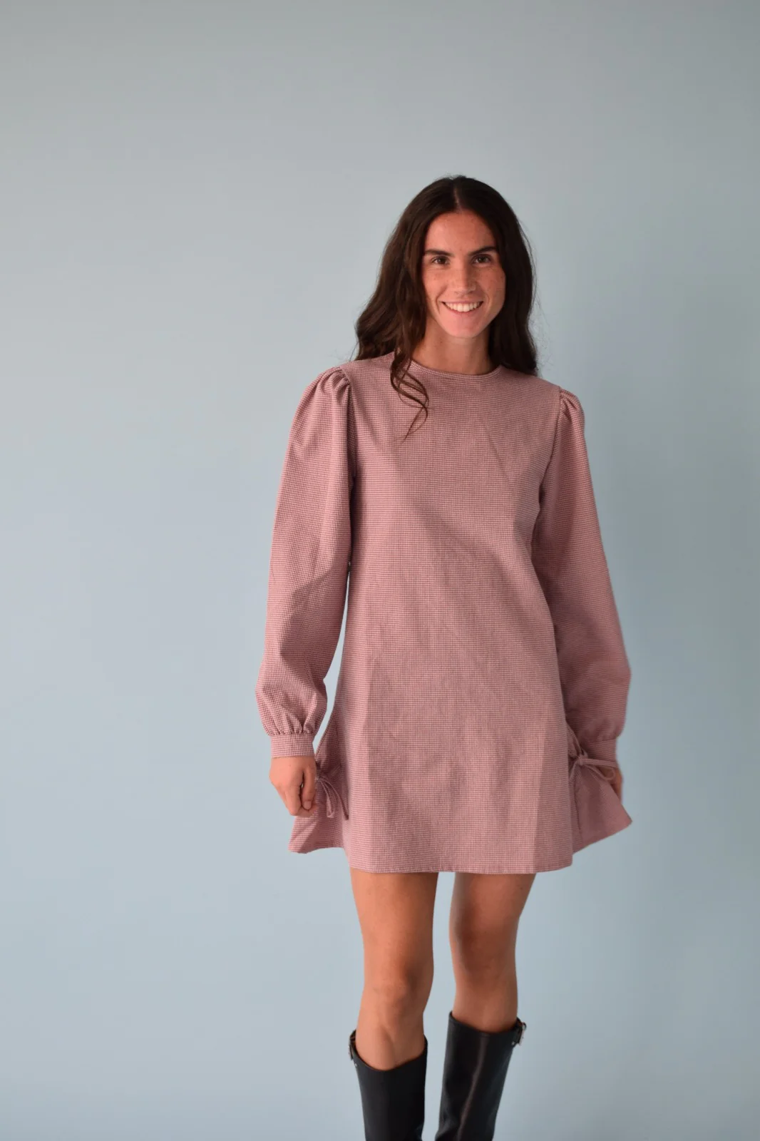 Vestido Elisa Vichy Burgundy - Image 6