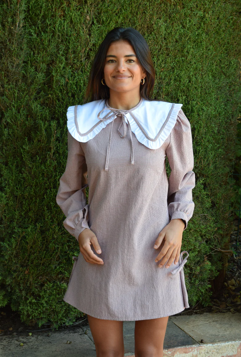 Vestido Elisa Vichy Burgundy - Image 8